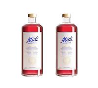 Midi Aperitifs Classic Red | 2 70 ottles | 21% ABV Mediterranean Aperitif | Wine-Based Drink | Cassis & Bergamot | Juicy Herbal