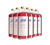 Midi Aperitifs Classic Red | 6 x 70 ottles | 21% ABV Mediterranean Aperitif | Wine-Based Drink | Cassis & Bergamot | Juicy Herbal