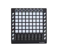 MIDI Controller, MIDI Pad Beat Maker Machine with Velocity Sensitive RGB Pads, 8 Knobs 8 Sliders, USB MIDI Input Output Portable MIDI Pad for Music Production Beginners