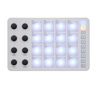 MIDI Controller Pads, Bluetooth USB MIDI Controller with 16 16 RGB Backlit Pads, Portable MIDI Controller Drum Pad Keyboard with 8 Assignable Knobs for OS X for Android