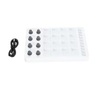 MIDI Controller, USB MIDI Pad Controller Beat Maker Machine with 16 RGB Drum Pads and 8 Rotating Knobs