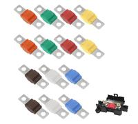 Midi Fuse 14pcs Fuses Compatible with Midi Fuse Holder 30/40/50/60/70/80/100amp 32v High Current Fus for Car Marine Truck Marine Electric Hybrid Vehicle Motor