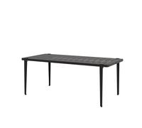Midi Outdoor Table 190 x 90 cm Graphite Black