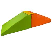 MIDI slide and stairs, soft play, nursery, soft toys, fun, outdoor, indoor (COLOUR: yellow, green, orange1)