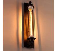 MIDILI ,Wall Lamps European Wall Light Industrial Wall Light Black Rustic Wall V-intage Light Retro Retro Flute Wall Lamp Loft Design Iron Lighting 4510cm -,Wall Lamps