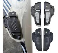 Midimttop Aluminum Rear Passenger Folding Footpeg Pedal Foot Footrests fit for V-espa Primavera 125/150 Sprint 125/150 Accessories 2017-2023 (Black)