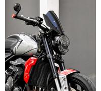 Midimttop for Trident 660 Front Windshield WindScreen fit for Triu-mph Trident660 2021 2022 2023 Motorcycle Wind Screen Shield Deflector with Bracket (Black Smoke)