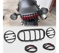 Midimttop Front Headlight Grill Cover Front Rear Turn Signal Headlamp Lens Lights Covers Indicator Guard fit for Ho&nda Rebel CMX 250/300/500 2021 2022 2023 2024 (1 set-5 PCS)