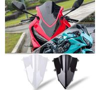 Midimttop Motorcycle CBR 650 R Windshield Fairing Windscreen Screen Viser Visor Wind Deflector fit for Ho&n&da CBR650R CBR 650R Accessories 2019-2024 (Black Smoke)