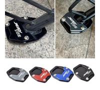 Midimttop Motorcycle CNC Kickstand Foot Side Stand Extension Support Plate Pad compatible for HO&N&DA X ADV 750 XADV 750 X ADV 750 Accessories 2021-2025 (Black)