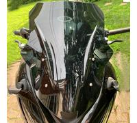 Midimttop Motorcycle Double Bubble Windscreen Windshield Wind Deflector Front Fairing Compatible With Ka-wa-saki Ninja 1000 NINJA1000 Z1000SX 2017 2018 2019 2020 2021 (Smoke)