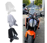 Midimttop Motorcycle Front Fairing Windscreen Windshield Double Bubble Wind Deflector compatible with K&T&M Duke 790 Duke790 Accessories 2018 2019 2020 2021 2022 2023 (Light Smoke)