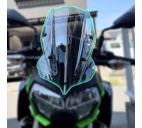 Midimttop Motorcycle PC Windshield WindScreen Baffle Wind Deflector Screen Shield Protector Airflow Cover compatible with Ka-wa-sa-ki Z250 Z400 Z-250 Z-400 Z 250 Z 400 2019 2020 2021 (Light Smoke)