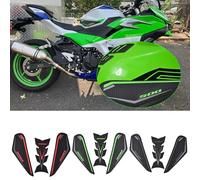 Midimttop Motorcycle Side Fuel Tank pad Traction Pad Gas Knee Grip Protective Sticker Tankpad Protector fit for Ka&wa&sa&ki NINJA500/Z500 NINJA 500/Z 500 2024 2025 (Red)