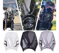 Midimttop Motorcycle Windscreen fit for TRI&UMPH Trident 660 2021 2022 2023 2024 Windshield Bracket Visor Viser Front Fairing Flyscreen Air Spoiler Wind Deflector (Black Smoke)