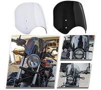 Midimttop Motorcycle Windshield Fairing Windscreen Screen Shield fit for Ho-n-da Rebel CMX 300 Rebel 500 CMX 500 CMX 300 2017 2018 2019 2020 2021 (Light Smoke)