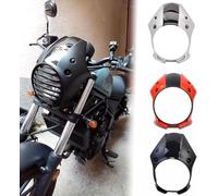 Midimttop Motorcycle Windshield Windscreen fit for Ho-nda Rebel CMX 500 CMX 300 Rebel 300 Rebel 500 Accessories 2017 2018 2019 Front Mask Headlight Fairing Cowl Cover (Black)