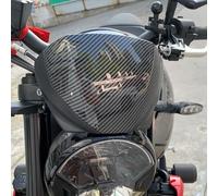 Midimttop Motorcycle Windshield Windscreen fit for Triu-mph Trident 660 Trident660 Trident-660 2021 2022 2023 Motorcycle Accessories Wind Deflectors (Carbon Fiber Look)