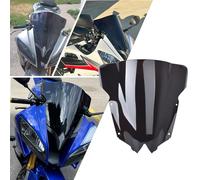 Midimttop Motorcycle YZF-R6 Double Bubble Windscreen Windshield Front Fairing Screen Viser Visor Wind Deflector fit for YA&MA&HA YZFR6 YZF R6 Accessories 2008-2016