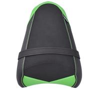 Midimttop Touring Ninja650 Soft Leather Front Driver Rear Passenger Seat Cushion Pillion Seat Saddle Pad Comfortable fit for Ka&wa&sa&ki Ninja 650 NINJA-650 2017-2025 (Green-Rear)
