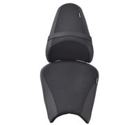 Midimttop Touring Ninja650 Soft Leather Front Driver Rear Passenger Seat Cushion Pillion Seat Saddle Pad Comfortable fit for Ka&wa&sa&ki Ninja 650 NINJA-650 2017-2025 (Black Stitching-1 Set)