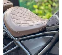 Midimttop Touring Soft Leather Front Driver Seat Cushion Pad Rear Passenger Pillion Seat fit for Ho-nda Rebel CMX 1100 CMX1100 Accessories 2021 2022 2023 (Front Driver seat-Brown)