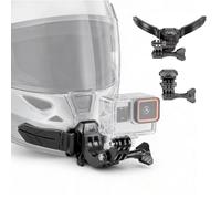 MidingChai Action Cam Mount 100° Adjustable with Quick Release | Full Face Helmet with J Hook & Offset Correction POV Recording for GoPro Hero/Insta360 X5/One R/Ace Pro/DJI OSMO