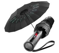 MidingChai Compact Umbrella Windproof Strong,Large Automatic Folding Umbrella,UV Protection Umbrella,Mens&Women Suitable for Golf, Travel（black ）