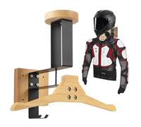 MidingChai Motorcycle Helmet Wall Mount,Multifunctional Helmet Holder Double Hook,Constructed with Solid Wood & Strong Steel,Hanger for Tactical,Bike, Caps, Baseballs, Rugby Helmet