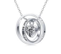 Midir&Etain Ashes Necklace 925 Sterling Silver Tree of Life Pendant Urn Necklace for Ashes Keepsake Cremation Jewellery Memorial Gifts for Women Mum