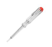 MIDK 140mm 3mm Mains Tester Slot Blade Neon 100-500Volts Circuit electricians Electrical Voltage Pen Flat Screwdriver Indicator light NCV Flashlight Buzzer Alarm Wire Breakpoint Finder Detector