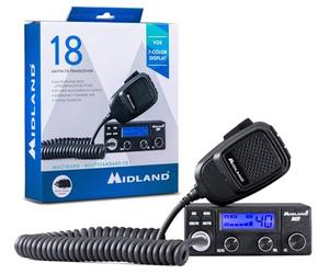 Midland 18 multi-standard transceiver is designed to deliver superior performance in a smaller, more affordable package, without compromising quality and premium features