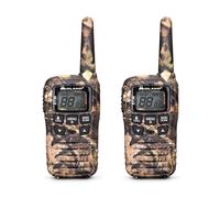 Midland XT30 Mimetic Walkie Talkies Rechargeable Long Range - Two Way Radio with Mimetic Texture - PMR 446 license free, 16 Channels, 6 KM Range, 38 CTCSS Tones, VOX Function, USB Cable