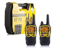 Midland - Adventure Premium Case Walkie Talkies XT70 with 2 Headset, Full Optional Valibox, Long Range Walkie Talkies for Adults with 69 LPD, 24 PMR446 Channels, 12 km Communication Range, 18h Battery