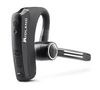 Midland - Dual Bluetooth Headset with Built-in PTT, MWE Noise Cancellation, Compatible with CB Talk and BT Talk, Hands-Free Communication, Mono Earpiece with Boom Microphone