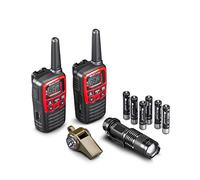 Midland - Emergency Survival Kit EK30, 2 Walkie Talkies PMR446 XT30 with 6Km Range, Licence-Free, Camping Torch, Emergency Whistle with Compass and Thermometer, 2 Sets of Rechargeable AAA Batteries