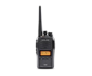 Midland G18 Pro NC Robust licence-free PMR446 walkie-talkie with military-grade compliance and Noise Cancelling for clear communication in extreme