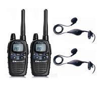 Midland G7L PRO + 2 Pedestrian Kits Dual-band walkie-talkies (LPD and PMR446) with handheld kits for 100% free communication!
