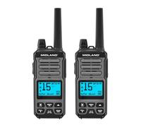 Midland GXT67 PRO 5W GMRS Radio - Two-Way Midland Walkie Talkie - Repeater Capable, IP67 Waterproof, Active Noise Canceling, Hands-Free Operation, 99 Channels, 16-Hour Battery - 2 Pack