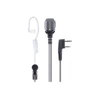 Midland - MA31-LK PRO Pneumatic Headset Microphone 2 Pin Kenwood, Security & Outdoor - Transparent Silicone Cable, VOX/PTT Switch - Compatible with Walkie Talkies G10/G11 Pro, G13, CT990 EB, & Others