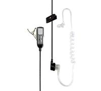 Midland - MA31-M Pneumatic Microphone with Earpiece 2 Pin, Security and Outdoor - Transparent Silicone Cable, Waterproof, VOX/PTT, Compatible with Walkie Talkies G15 PRO, G18 PRO, Arctic and Motorola