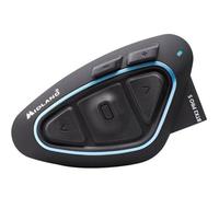 Midland BTX2 Pro S Single C1414.04, Single Bluetooth Motorcycle Intercom, IPX6 Waterproof Helmet Headset, Noise Cancelling, Up to 8 People, 23h Battery, Range 800 m