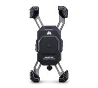 Midland - Motor Bike Phone Holder MH EVO WC C1656, Universal Aluminum Holder for Smartphones, Wireless Charging, Four Hooks Security System, USB Charging Port, Bike Phone Mount, Motorbike Accessories