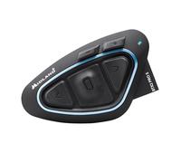 Midland - Motorcycle Intercom BTX2 Pro S Single, Waterproof IPX6 Helmet Bluetooth Headset, Dual Bluetooth Processor, 800m, 8 People Conference, 23H, Noise Cancellation, Hi-Fi Audio, Universal Intercom