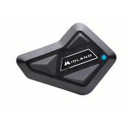 Midland BT Mini Single C1410, Single Bluetooth Motorcycle Intercom, Noise Cancelling Helmet Headset, Bike-to-Bike Communication, Navigator and Music Intercom, Web Radio via App.