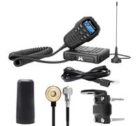 Midland MXT275VP4 15W GMRS MicroMobile Radio for ATVs/UTVs - Overland/Off-Road, 8 Repeater Channels, NOAA Weather, USB Charge, Roll Bar Mount