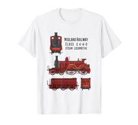 Midland Railway Class 2 4-4-0 British Steam Train Locomotive T-Shirt