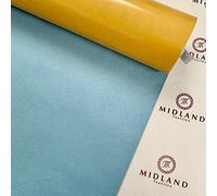 Midland Textiles 5 Meter Mini Roll Plain Self Adhesive Sticky Backed Baize Acrylic Felt Arts & Craft Fabric 500cm x 45cm (Light Blue 36)