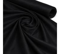 Midland Textiles Black 2 Meter Pack 100% Cotton Fabric by The Metre 58 Inches Wide Plain 60 Square - Ideal for Quilting, Sewing, Dressmaking, Curtain Linings, Totes, Bedding, Pillowcases