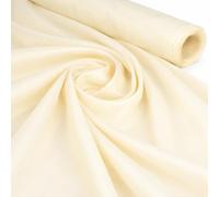 Midland Textiles Cream 2 Meter Pack 100% Cotton Fabric by The Metre 58 Inches Wide Plain 60 Square - Ideal for Quilting, Sewing, Dressmaking, Curtain Linings, Totes, Bedding, Pillowcases